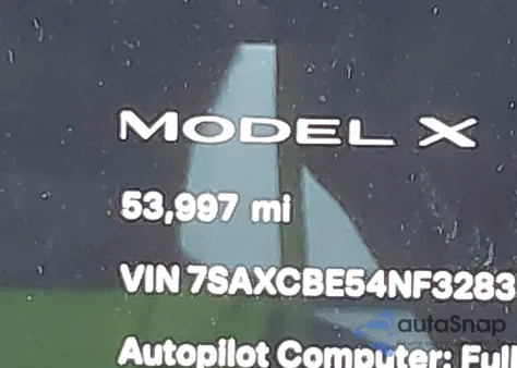 2022 Tesla Model X Dual Motor All-Wheel Drive from USA, damaged, VIN 7SAXCBE54NF328359